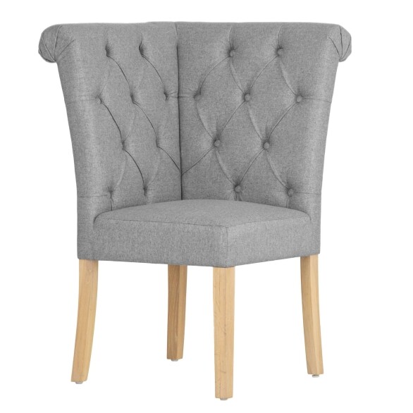 Corner Bench - Light Grey