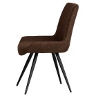Honeycombe Stitch Dining Chair - Brown - Image 8