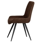 Honeycombe Stitch Dining Chair - Brown - Image 8