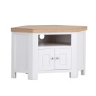 White Oak Corner Tv Stand - Image 3