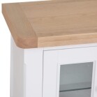 Extra Large Oak TV Unit in White - Image 7