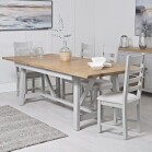 1.8m Butterfly Extendable Grey Dining Table - Image 2