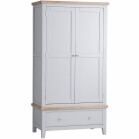 Modern Grey 2 Door Wardrobe - Spacious Storage Solution - Image 2
