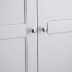 Modern Grey 2 Door Wardrobe - Spacious Storage Solution - Image 8