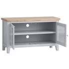 Stylish Grey and Oak TV Unit - Perfect for Modern Living Rooms - Image 3