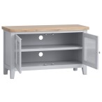 Stylish Grey and Oak TV Unit - Perfect for Modern Living Rooms - Image 3