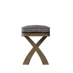 2.0m Bench Cushion Grey Check - Image 5