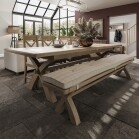 2.5m Cross Legged Dining Table - Image 2