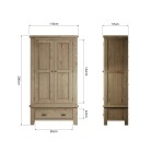 Stylish 2 Door Wardrobe - Image 10