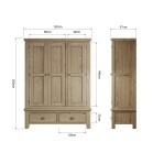 Stylish 3-Door Wardrobe - Image 10