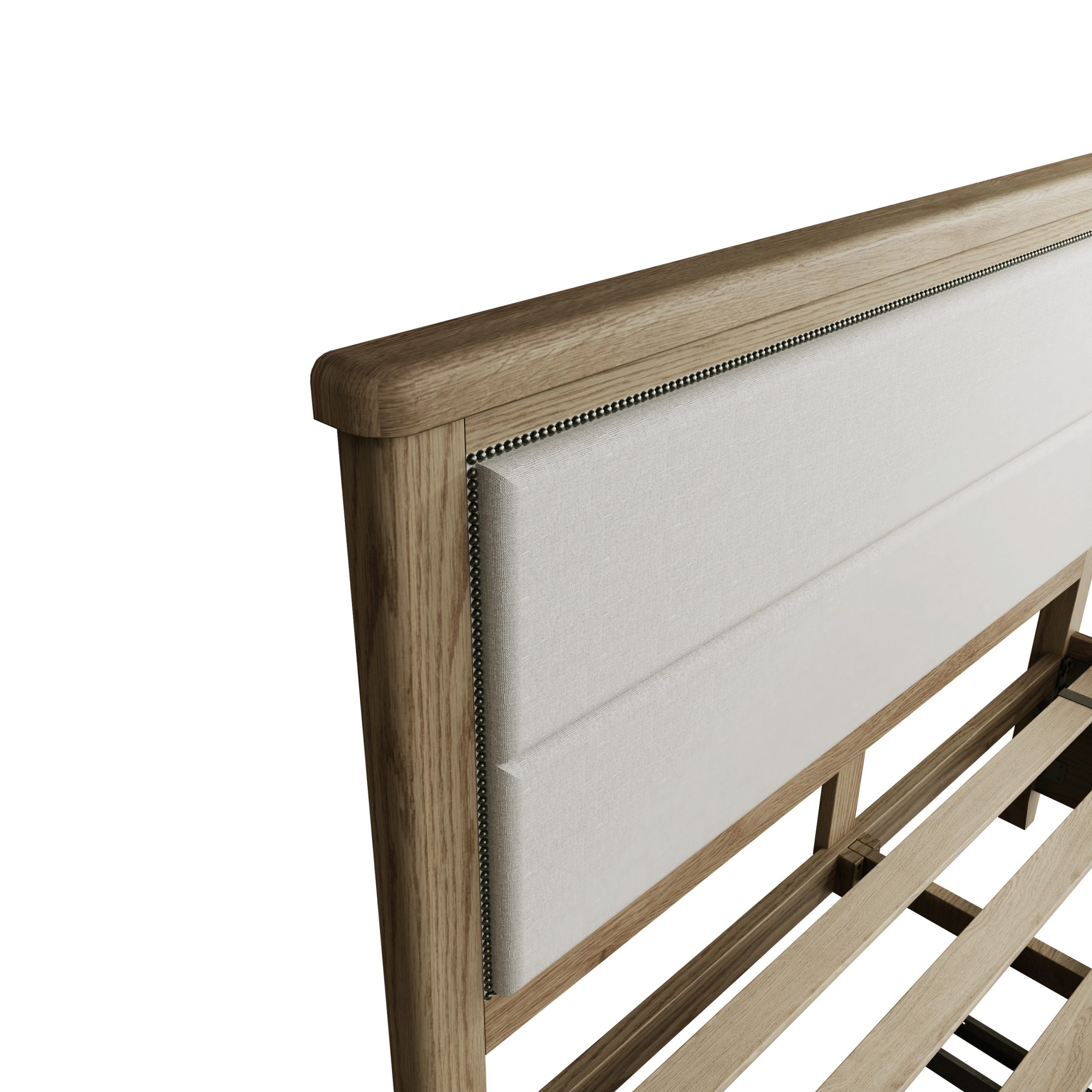 King Size Bed with Fabric Headboard - Image 14