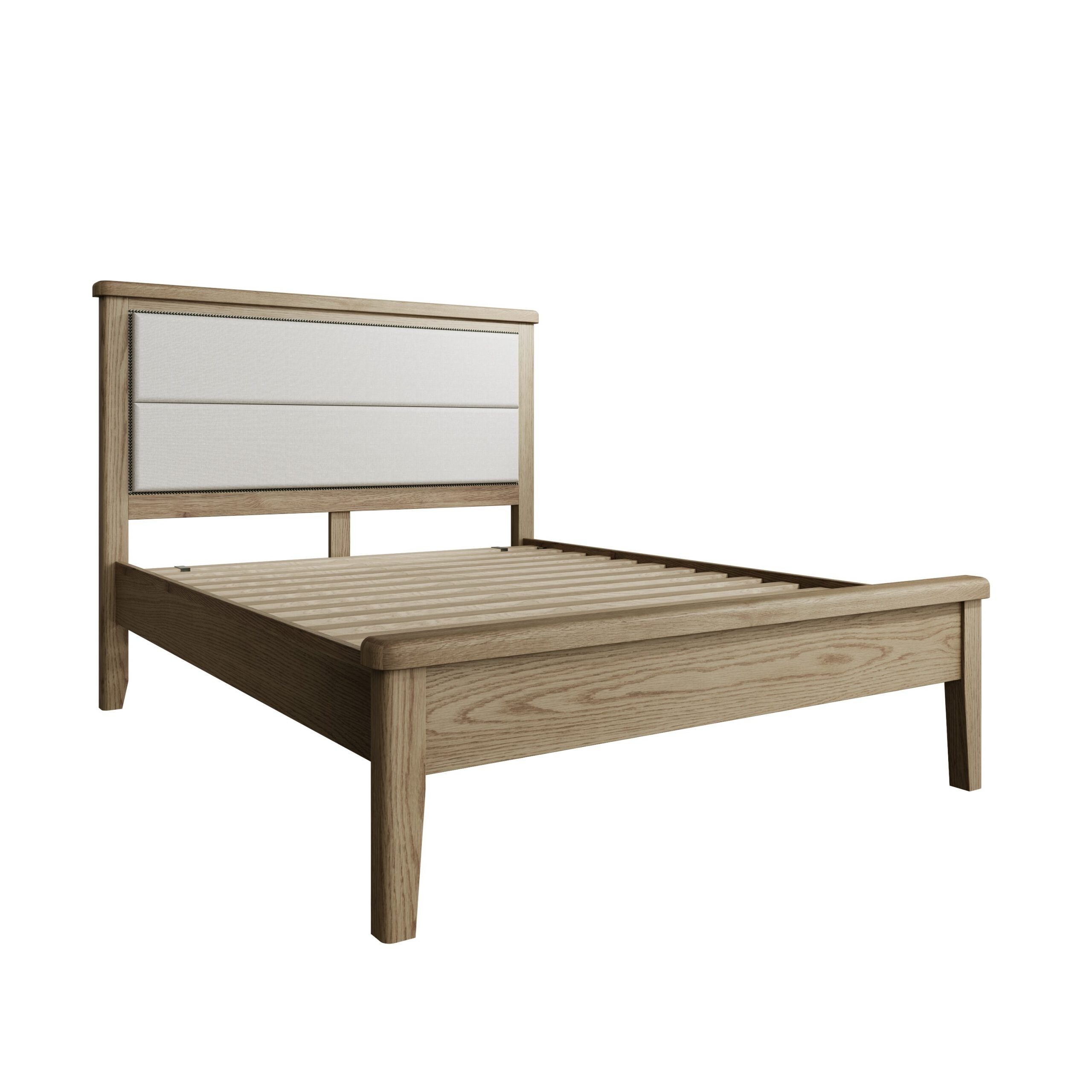 King Size Bed with Fabric Headboard - Image 8