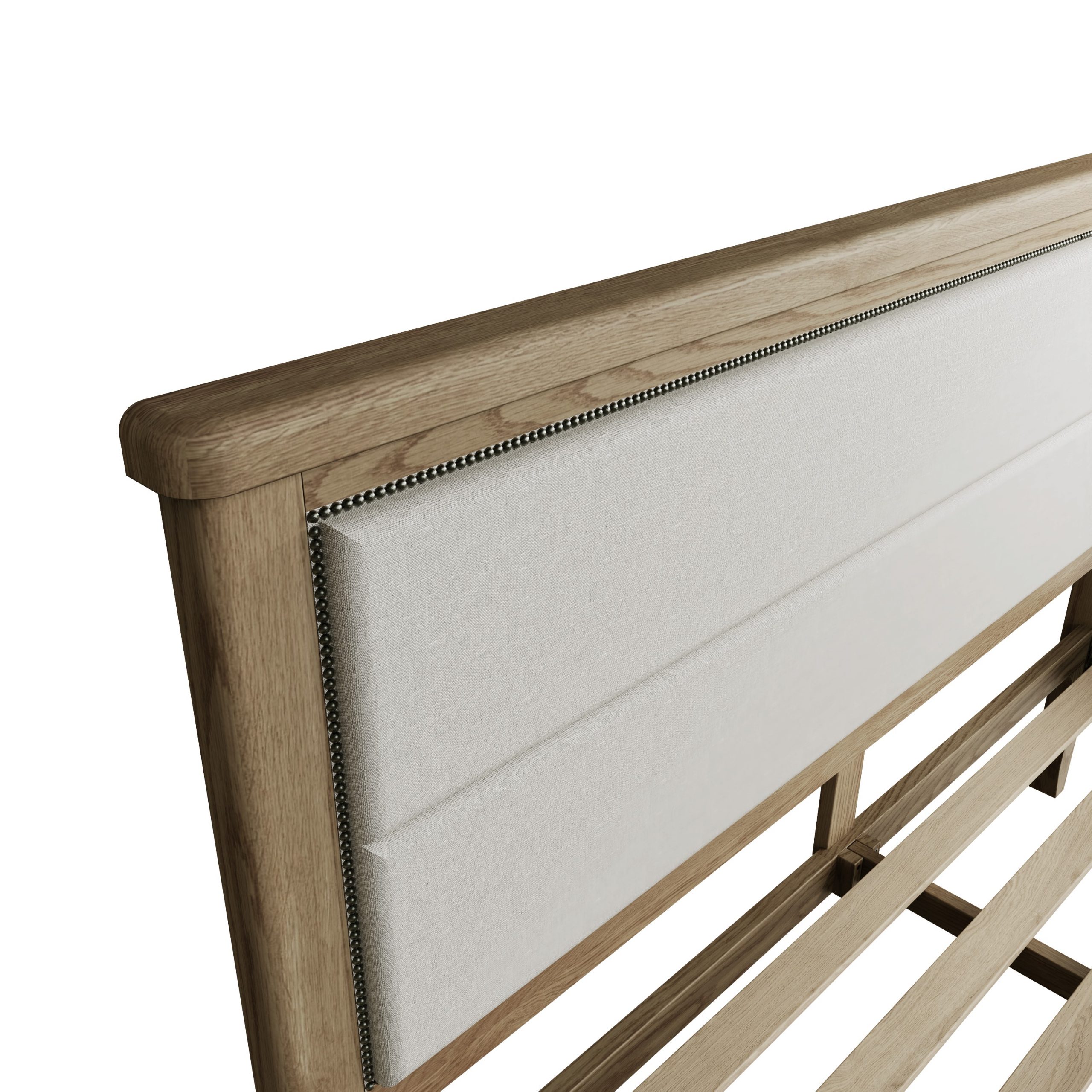Super King Bed with Fabric Headboard - Image 4