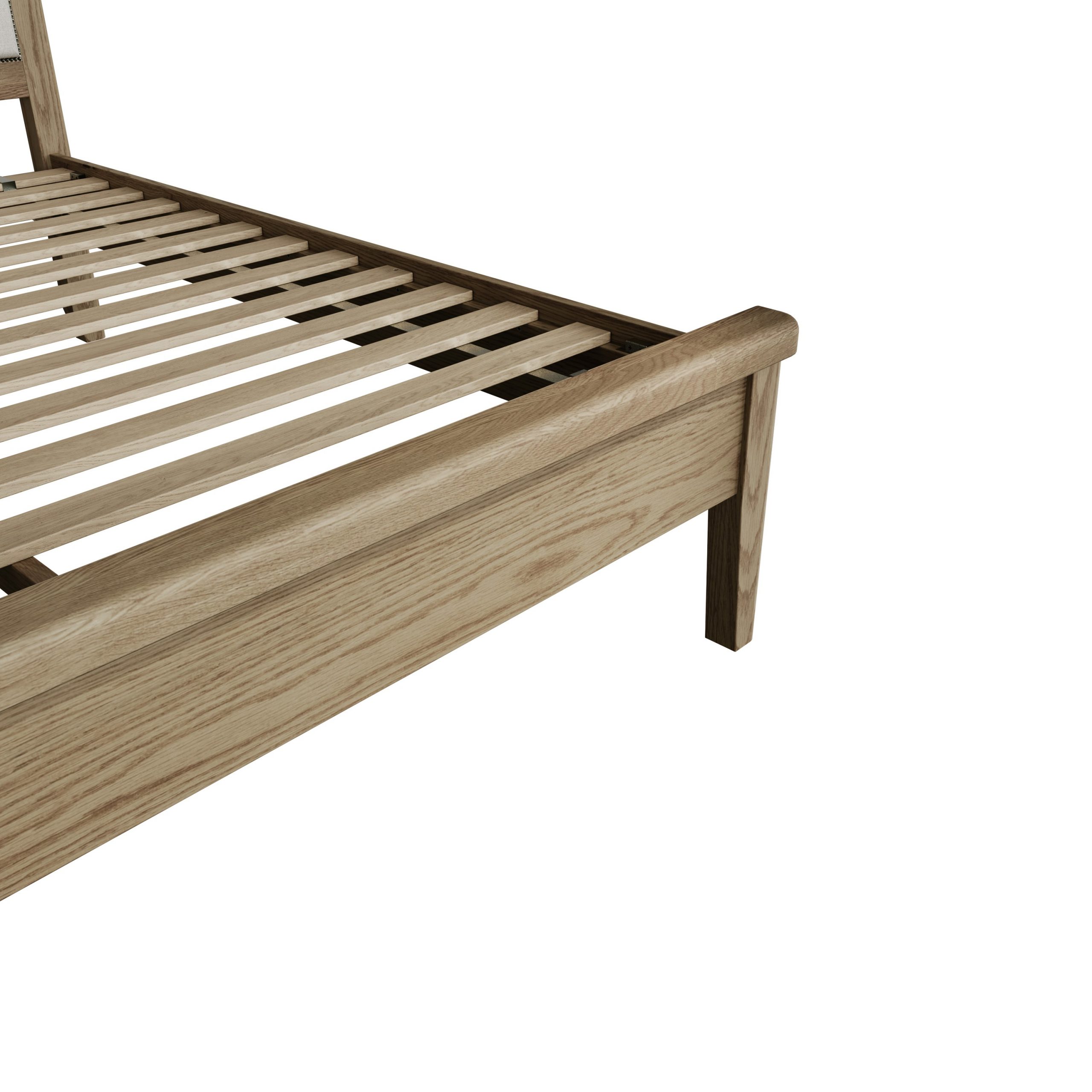 Super King Bed with Fabric Headboard - Image 3