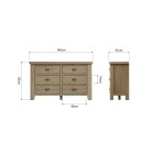 Stylish 6 Drawer Chest - Image 8