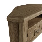 Corner TV Unit In Oak - Image 8