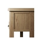 Large Oak Finish TV Stand - Image 6
