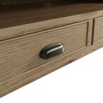 Large Oak Finish TV Stand - Image 8