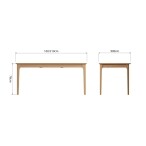 1.6m Butterfly Extending Light Oak Tables - Image 11