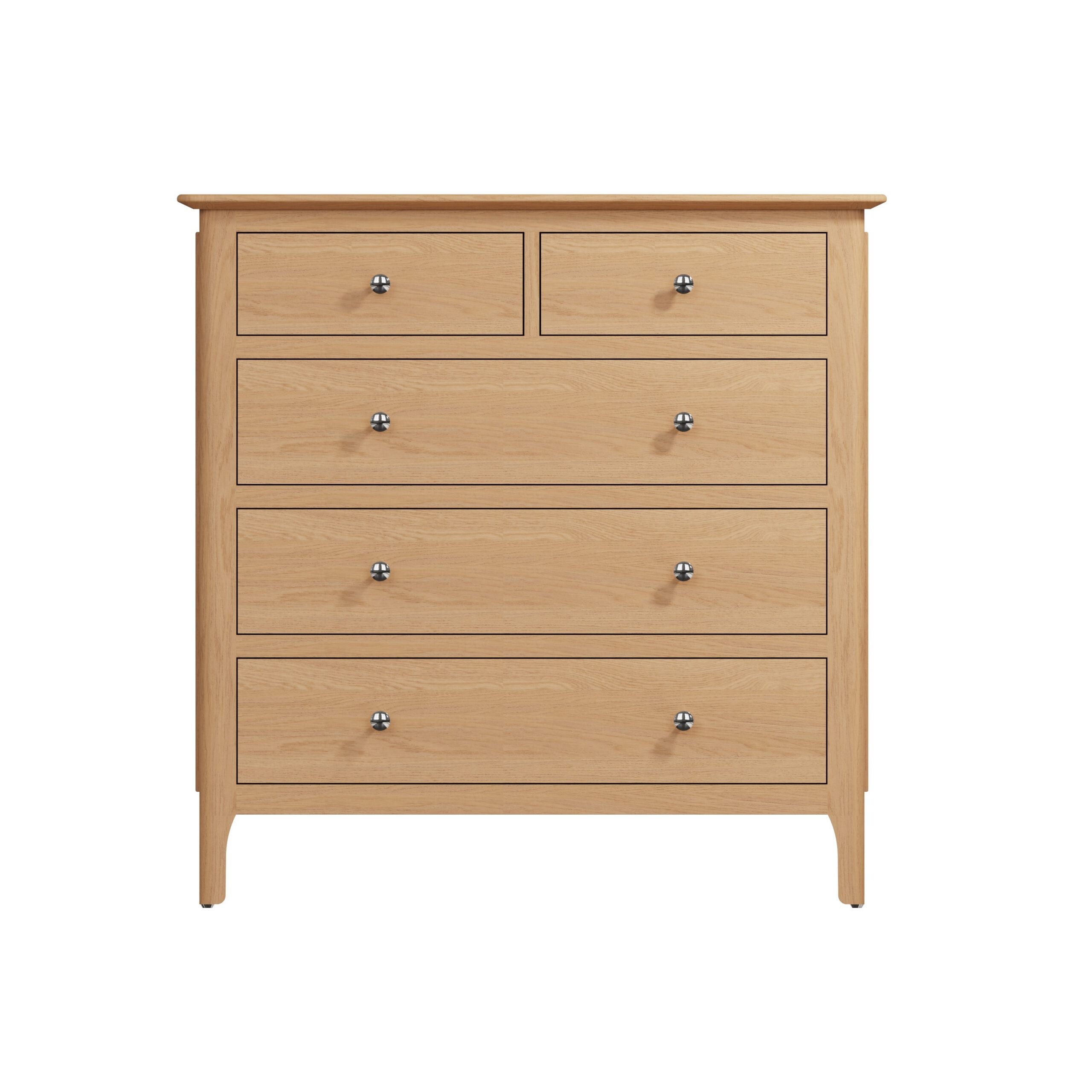 Light Oak Chest Drawers - Spacious Storage Solution - Image 4
