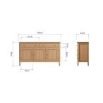 Premium Large Oak Sideboards - Elegance for Your Home - Image 13