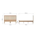 4'6 Slatted Bed - Image 7