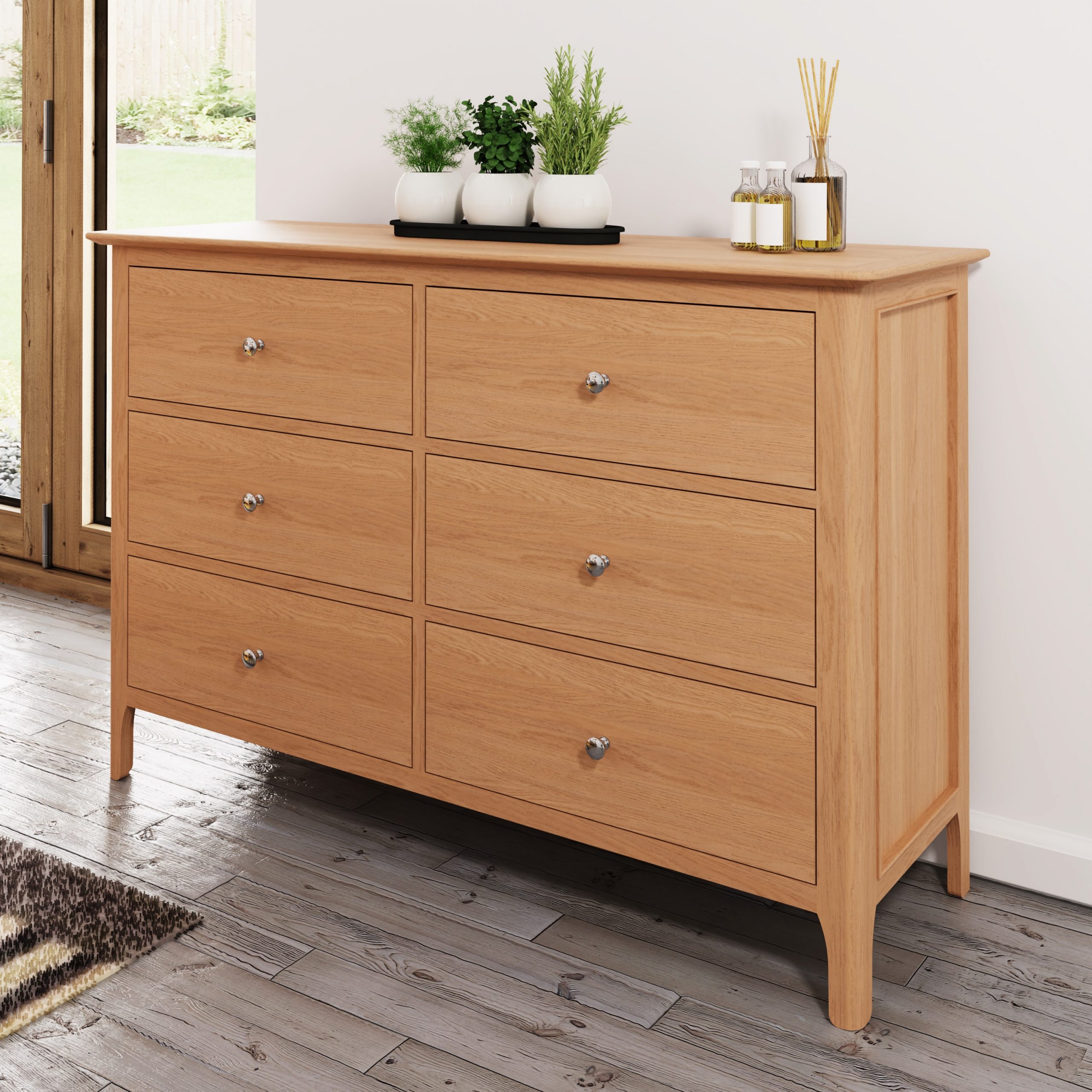 Large Oak Chest of Drawers