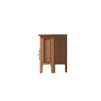 Stylish Oak Corner TV Stand - Perfect for Small Spaces - Image 5