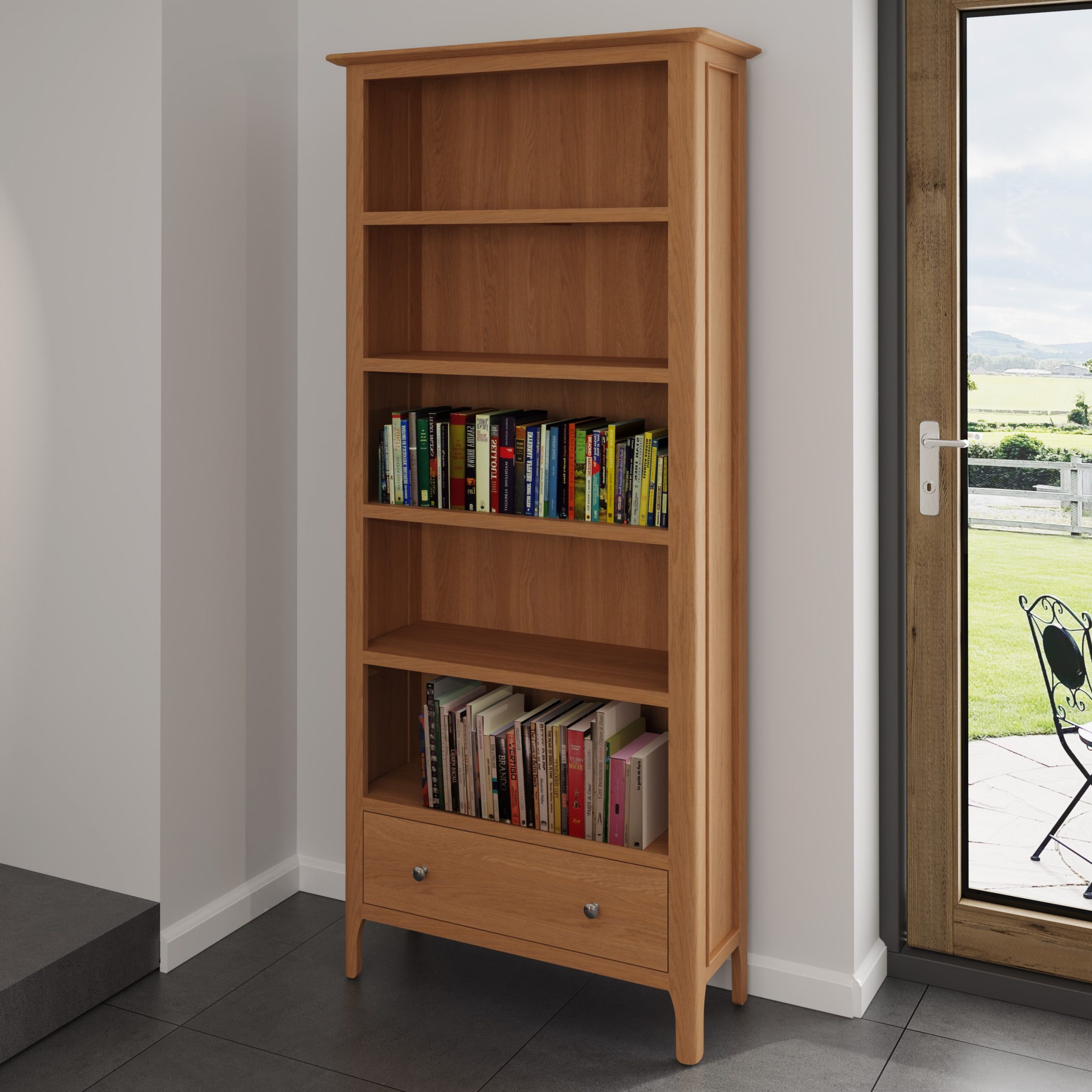 light oak bookcases