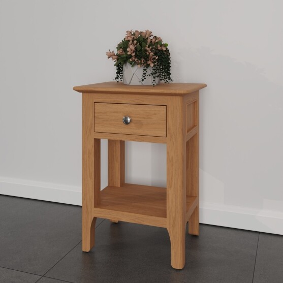 light oak occasional table