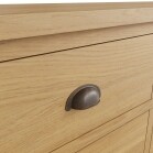 6 Drawer Chest of Drawers Oak - Image 6