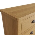 6 Drawer Chest of Drawers Oak - Image 9