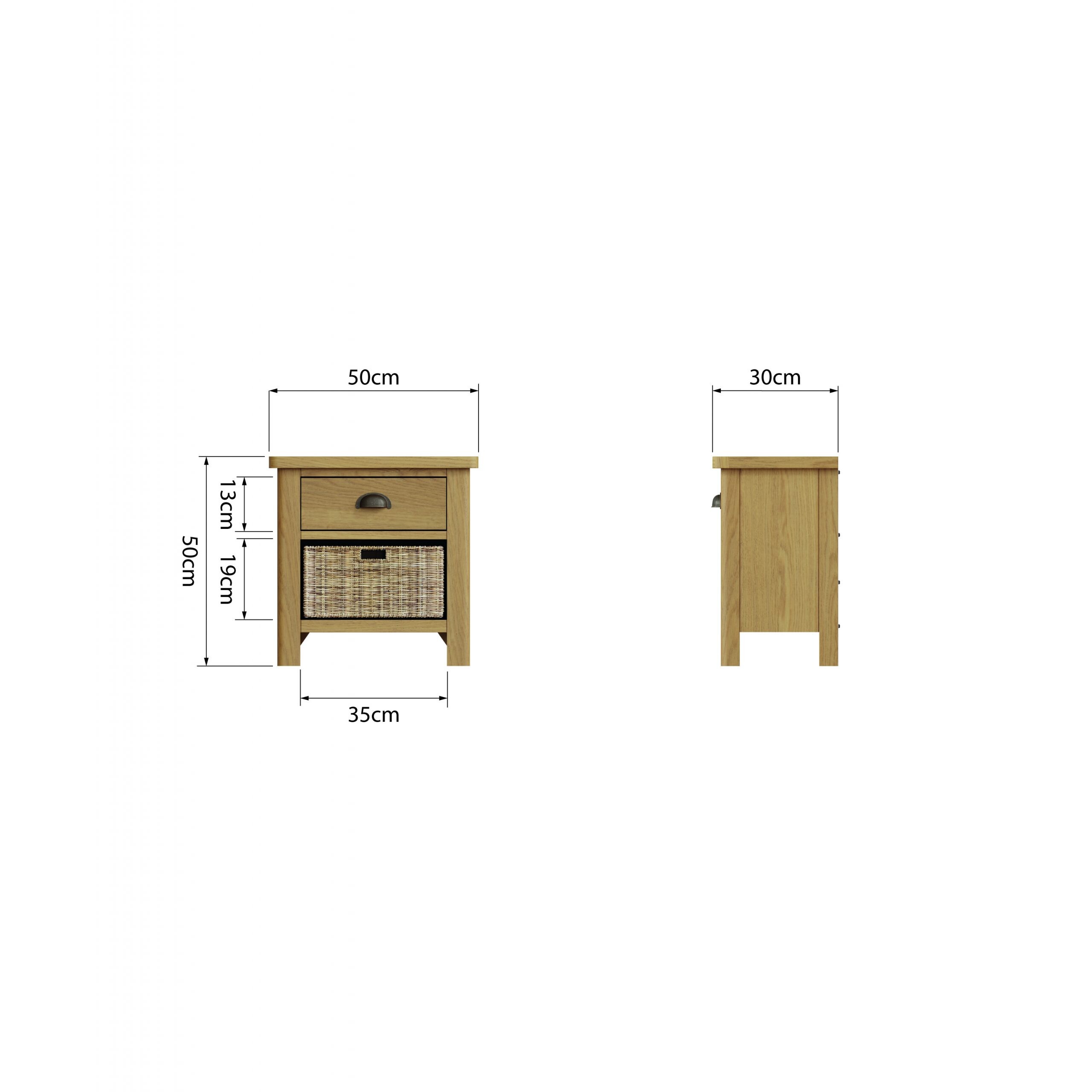 1 Drawer 1 Basket Cabinet - Image 9
