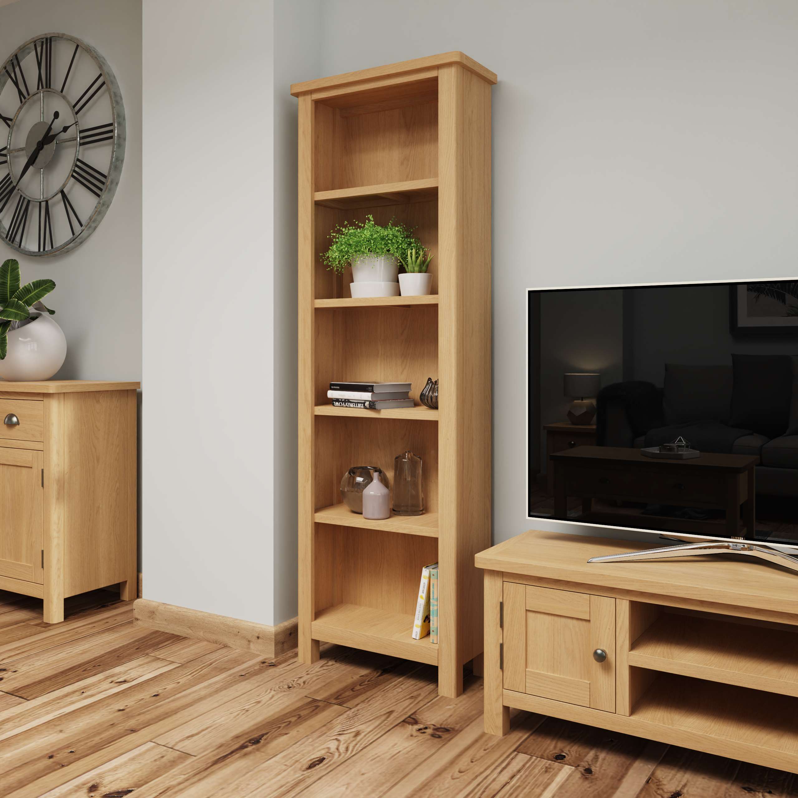 oak bookcases