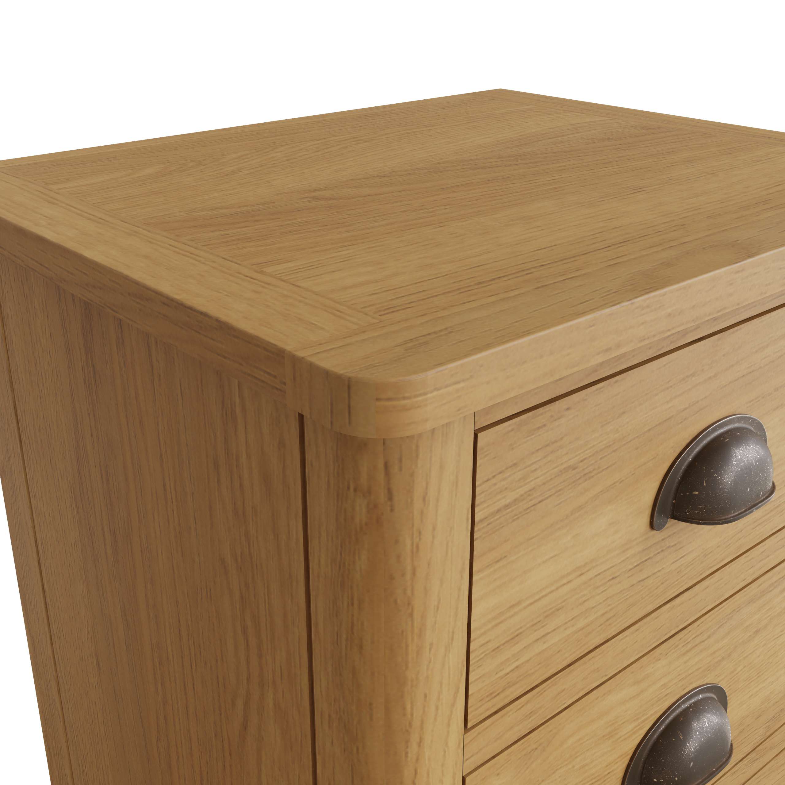 Modern 3 Drawer Oak Bedside Table - Stylish Storage Solution - Image 8