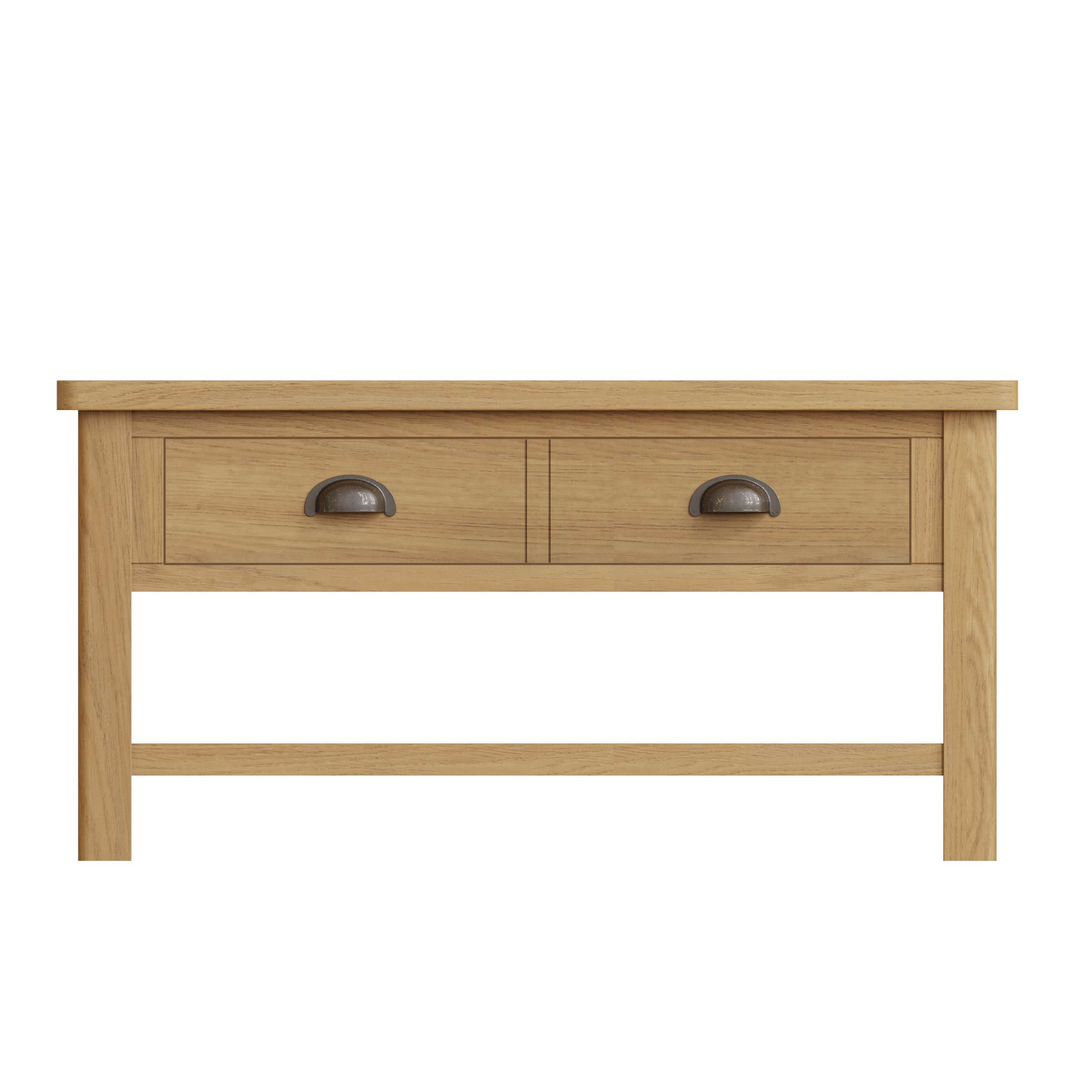 Rustic Oak Coffee Table with Ample Storage Space - Image 5