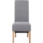 Scroll Back Dining Chair - Grey - Image 4