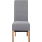Scroll Back Dining Chair - Grey - Image 4