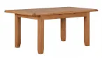 Extending Rustic Oak Dining Table