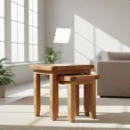 Nest of Tables Rustic Oak