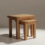 Nest of Tables Rustic Oak