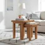 Nest of Tables Rustic Oak