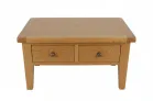 Oak Coffee Table With Drawers
