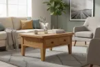 Oak Coffee Table With Drawers