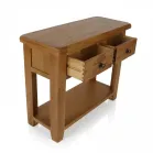 Oak Console Table With Storage