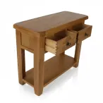 Oak Console Table With Storage