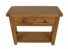 Oak Console Table With Storage