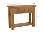 Oak Console Table With Storage