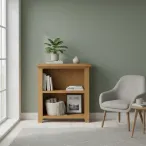 Oak Low Bookcase