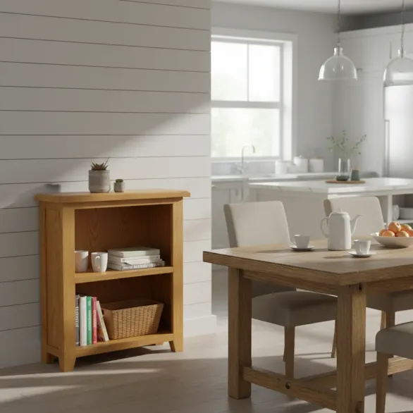 Oak Low Bookcase